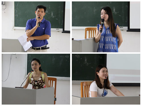 老师们进行行前指导与培训