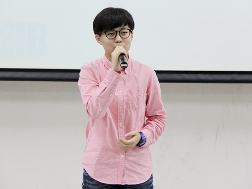 学生会主席吴林蔚分享经验