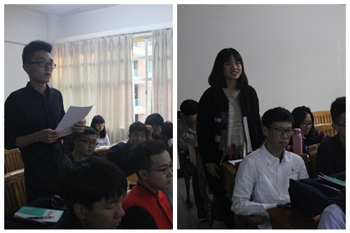 宿舍长代表发言