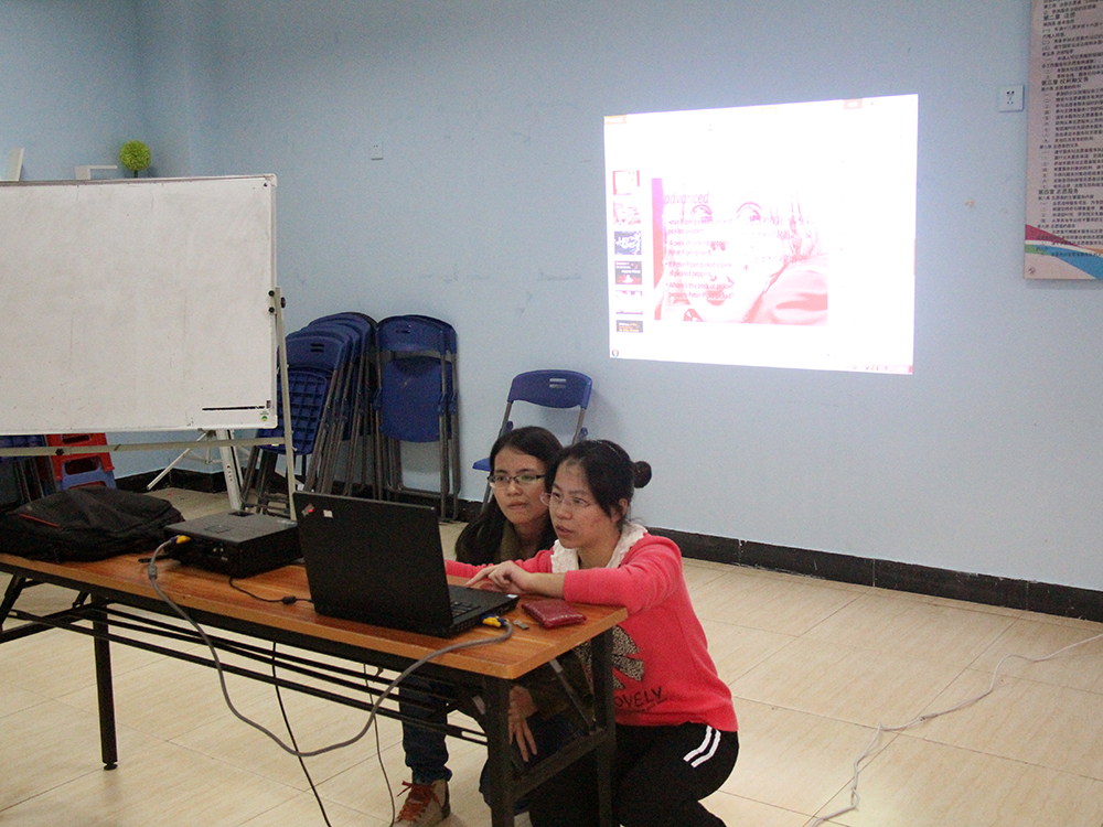 志愿者们做准备