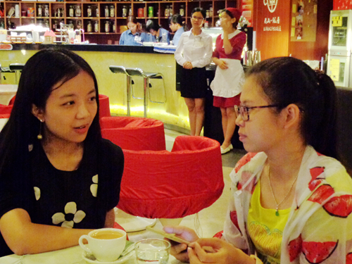 华珂讲述自己的实践经历