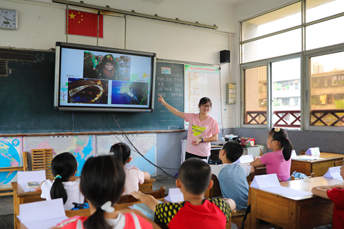 外国文化介绍课上的爱尔兰风情展示