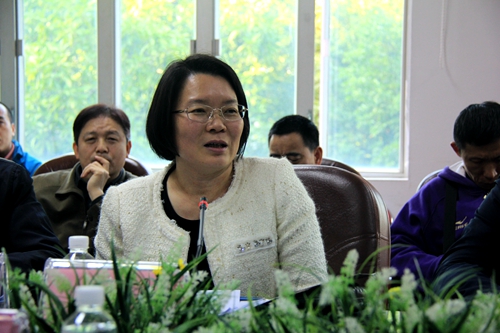 王秀民同志作任职发言